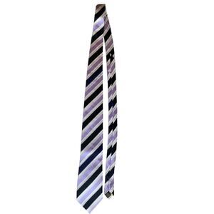 Donald J Trump Signature Tie Collection Purple White Black Stripe Career Office